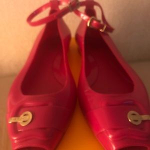 Fendi Fuschia Ballerina Shoes Authentic